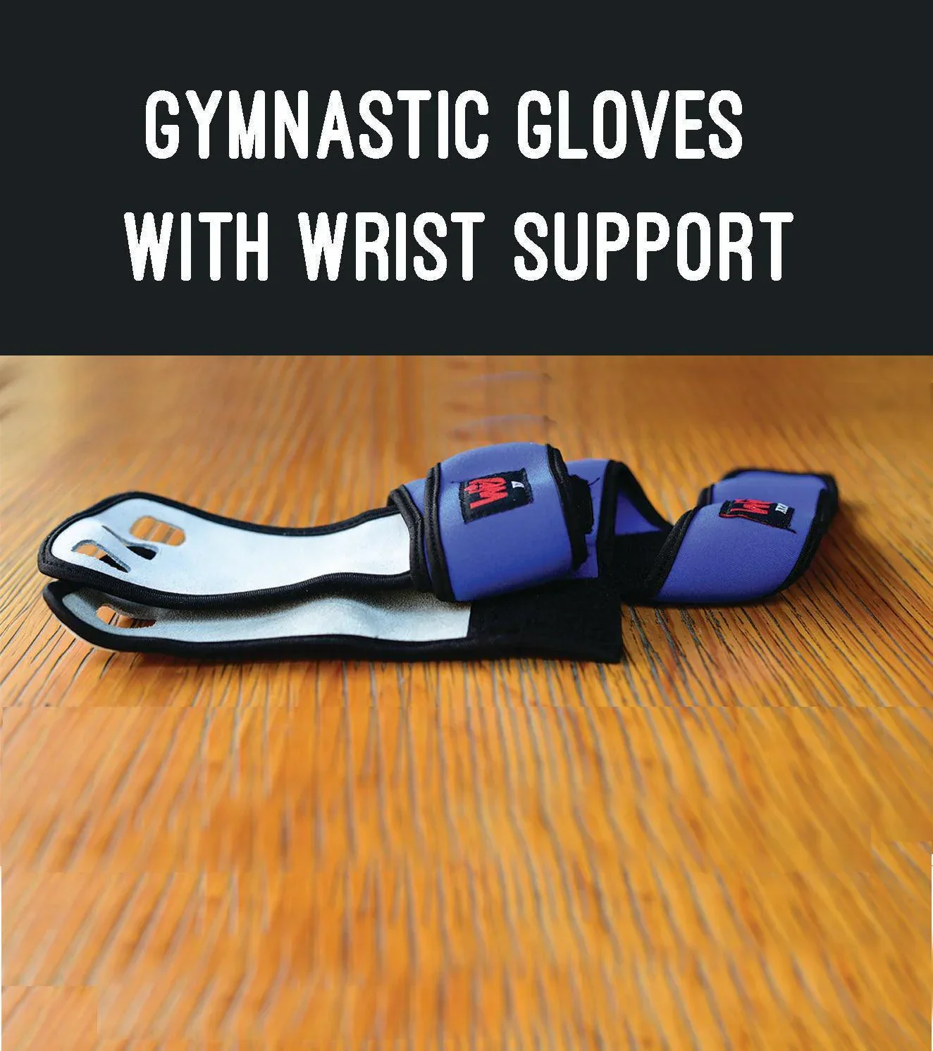 2 in 1 WOD Grips with wrist support - Image 3