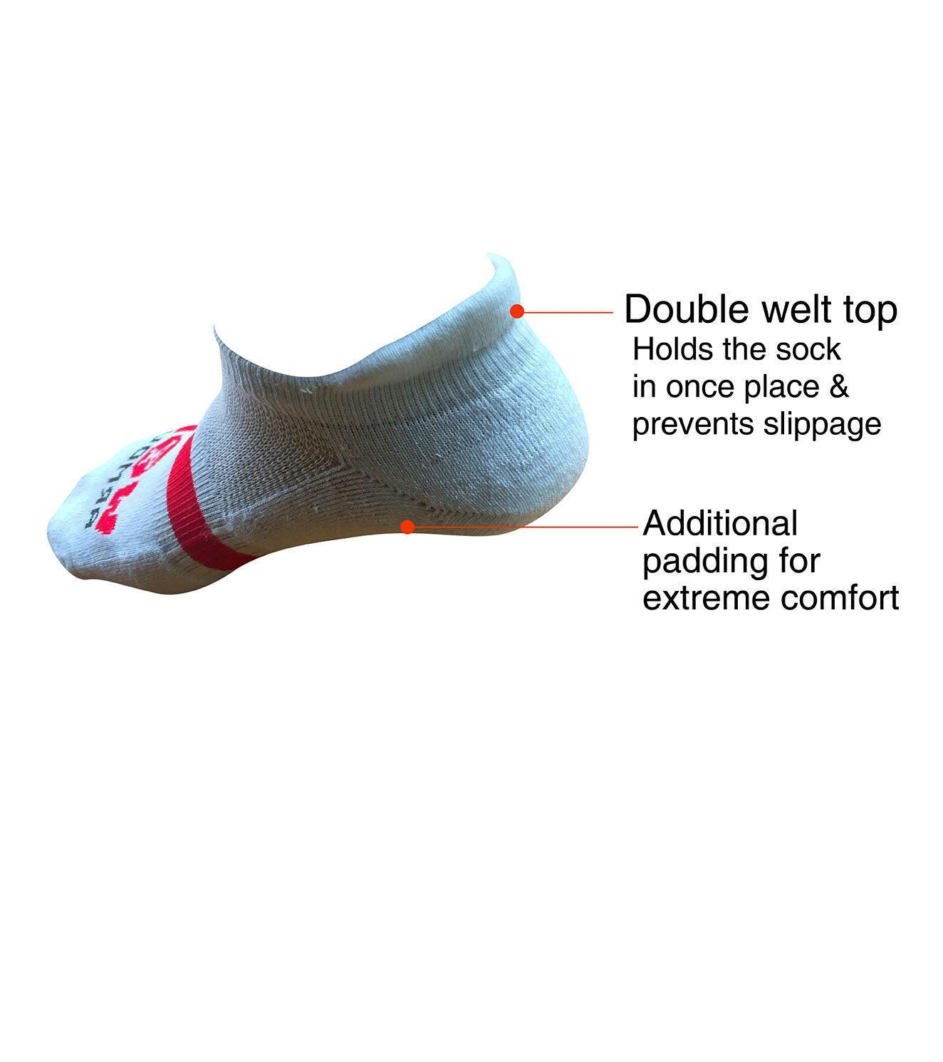 Ankle Length Breathable Training Socks White - Image 3