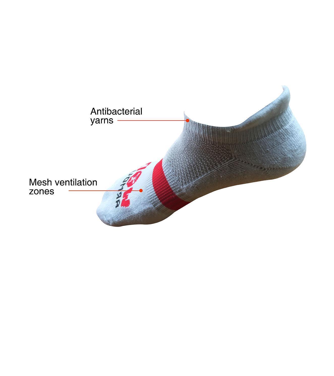 Ankle Length Breathable Training Socks White - Image 4