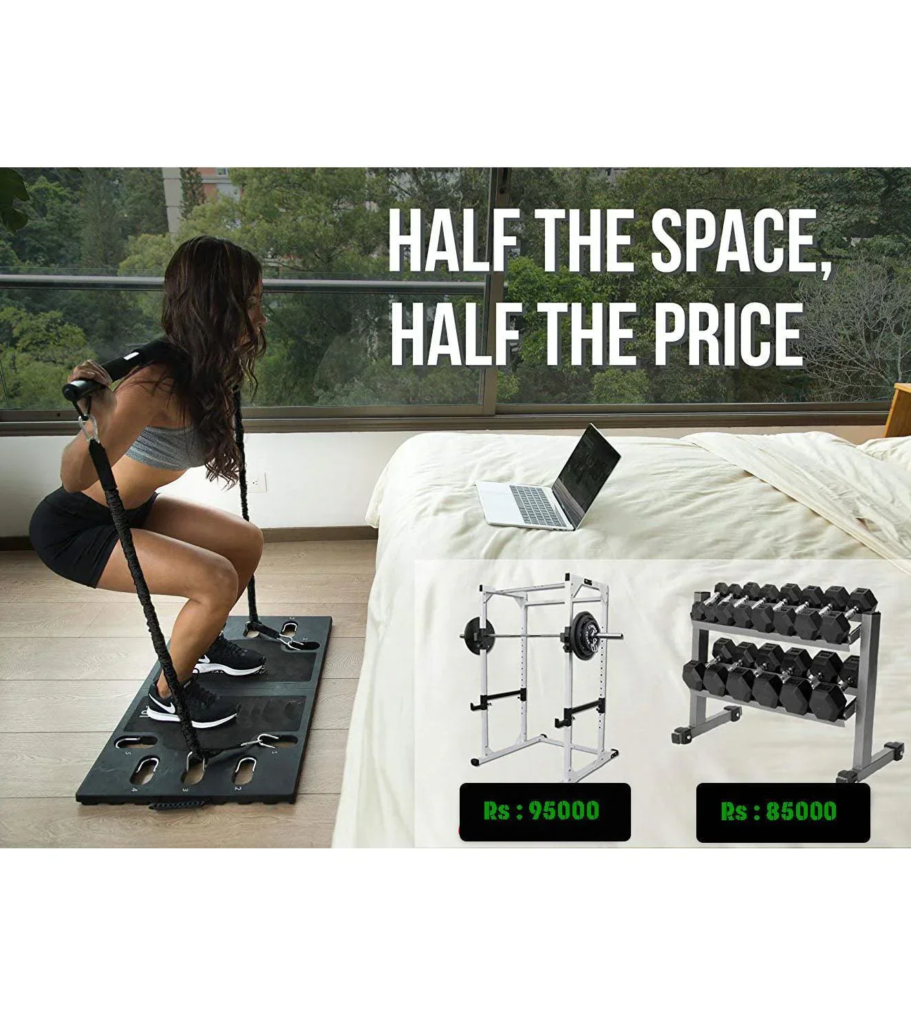 Full Portable Home Gym Workout Package - Image 4