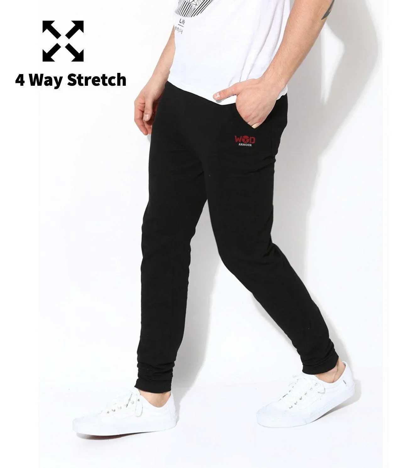 Men's Black Track Pants - Image 3