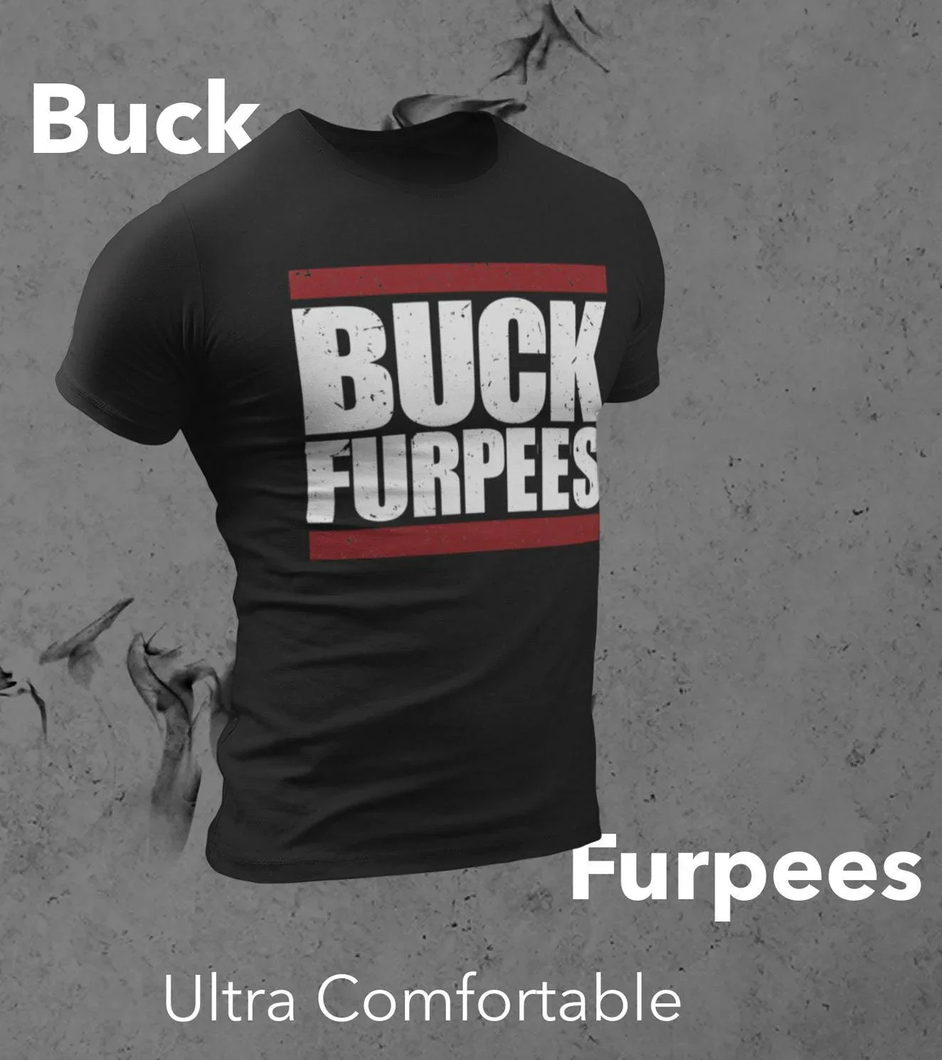 Men's Buck Furpees training T-shirt (Black) - Image 7