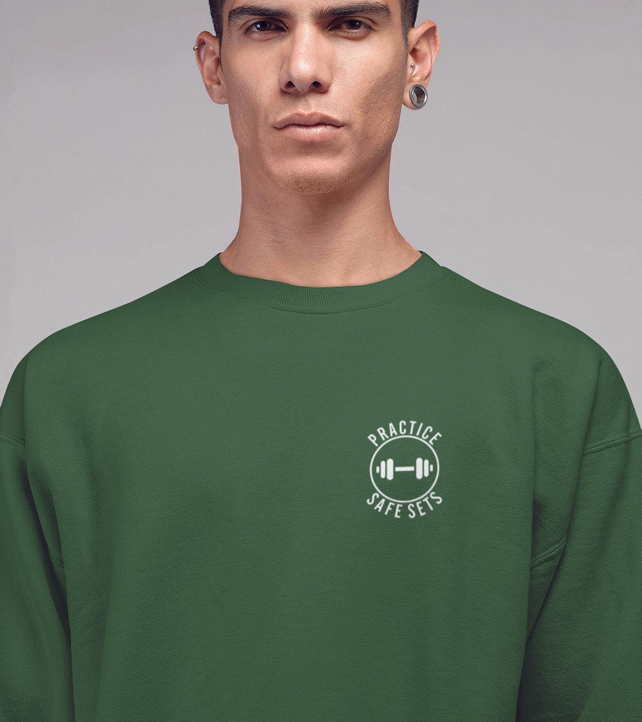 Men's crew neck Practice safe set Sweatshirt - Image 10