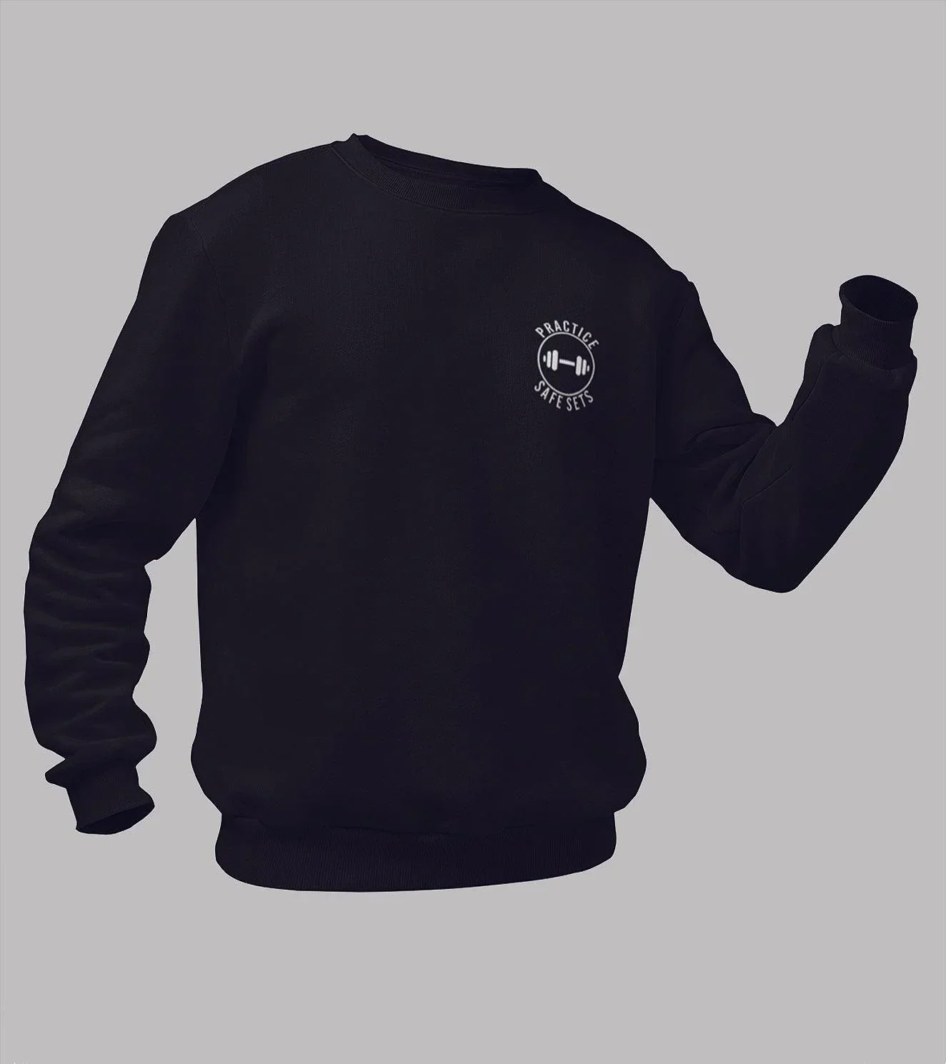 Men's crew neck Practice safe set Sweatshirt - Image 4