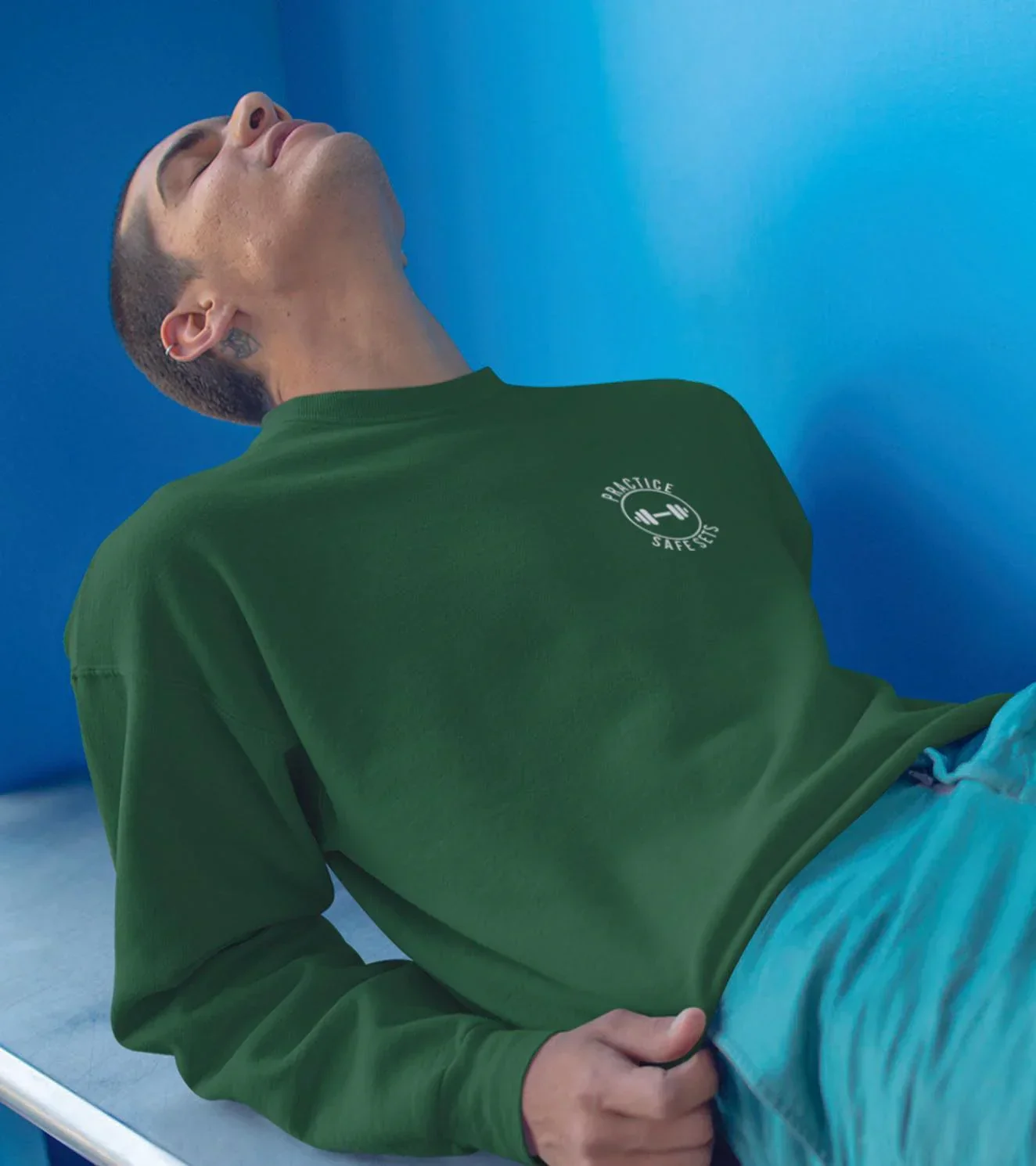 Men's crew neck Practice safe set Sweatshirt - Image 7