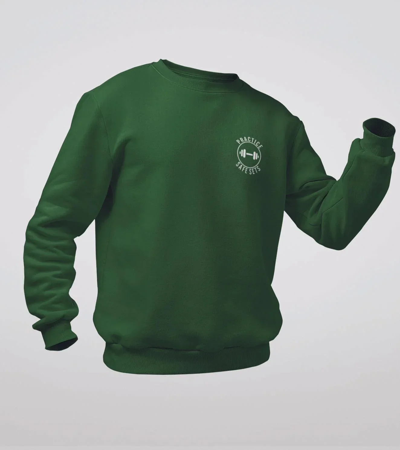 Men's crew neck Practice safe set Sweatshirt - Image 9