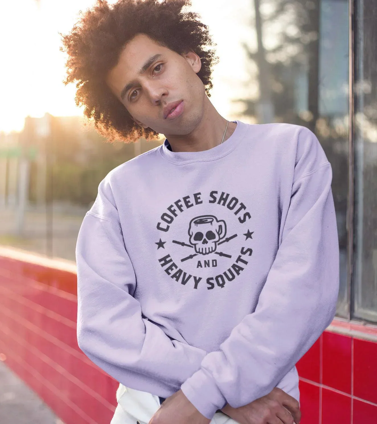 Men's crewneck coffee Sweatshirt - Image 8