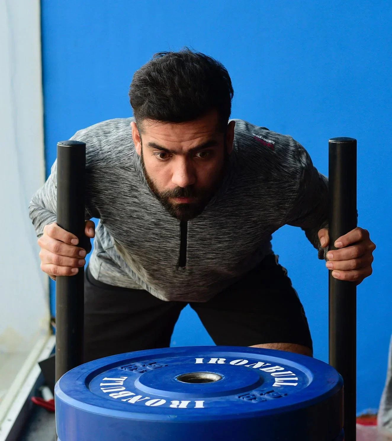 Men's Dry Fit Half Zip Long Sleeve Running T-Shirt - Image 7