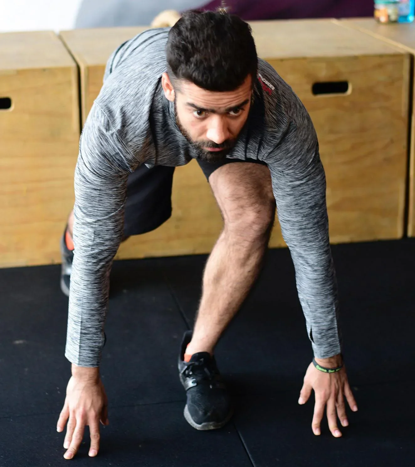 Men's Dry Fit Half Zip Long Sleeve Running T-Shirt - Image 8