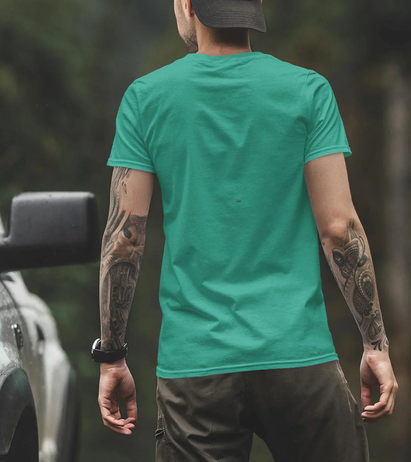 Men's Scaling is Cool T-shirt ( Sea Green ) - Image 4