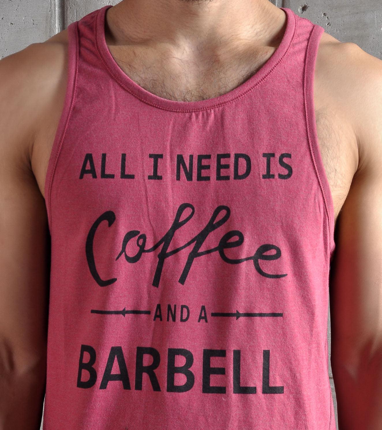 Men's C&B Graphic Tank Top (Brick Red) - Image 3