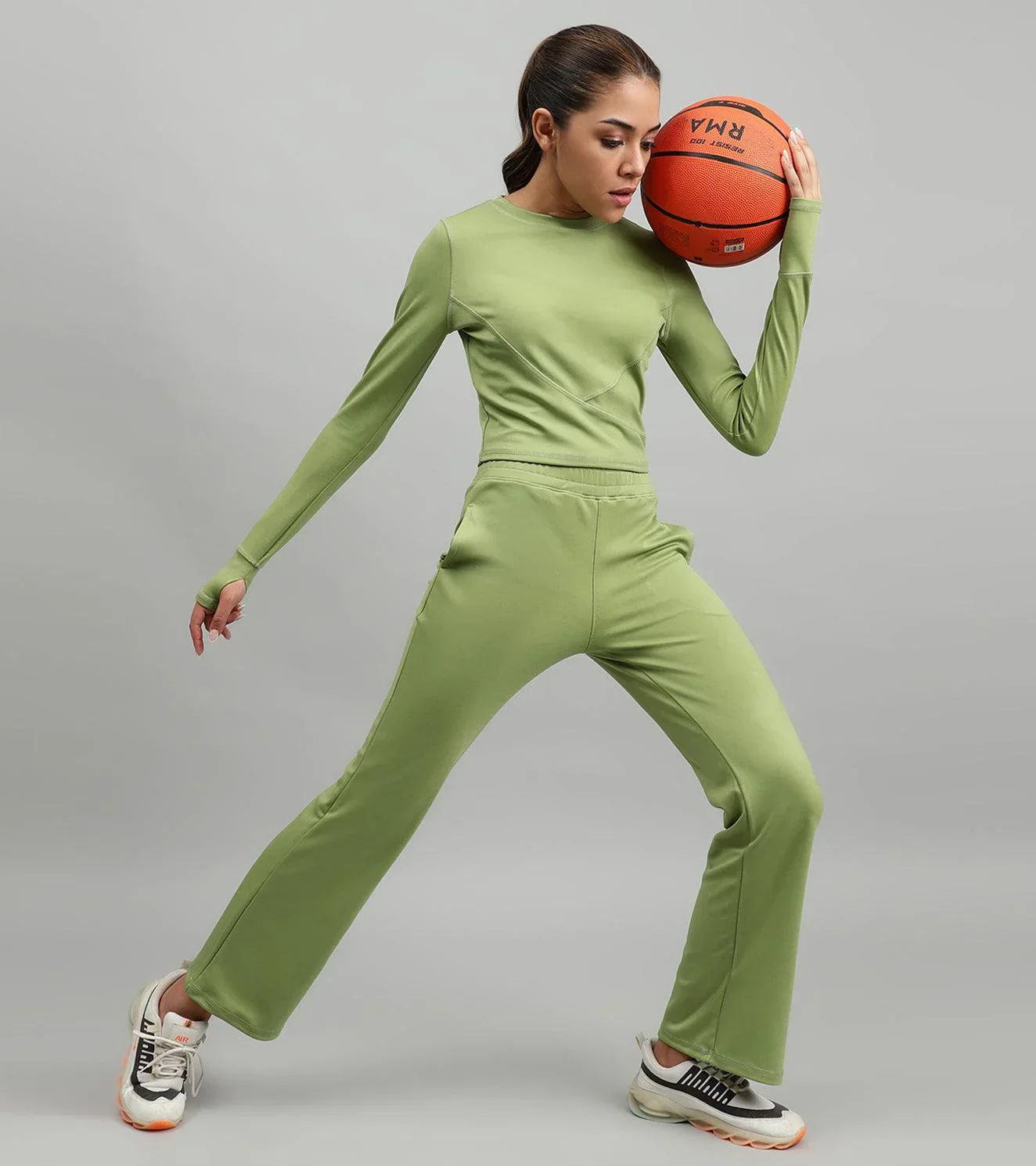 Women's Dynamic Duo Coord Set ( lime greem ) - Image 3