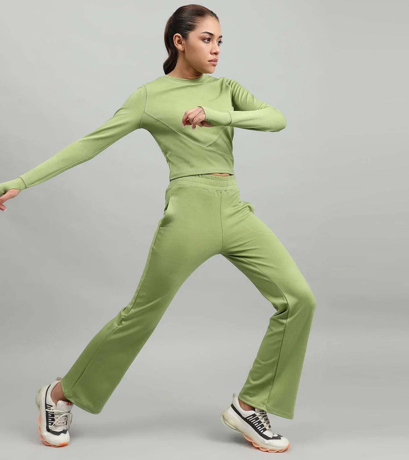 Women's Dynamic Duo Coord Set ( lime greem ) - Image 9