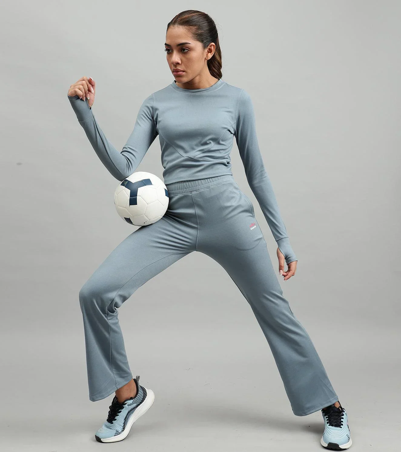 Women's Dynamic Duo Coord Set ( Turquoise blue  ) - Image 3