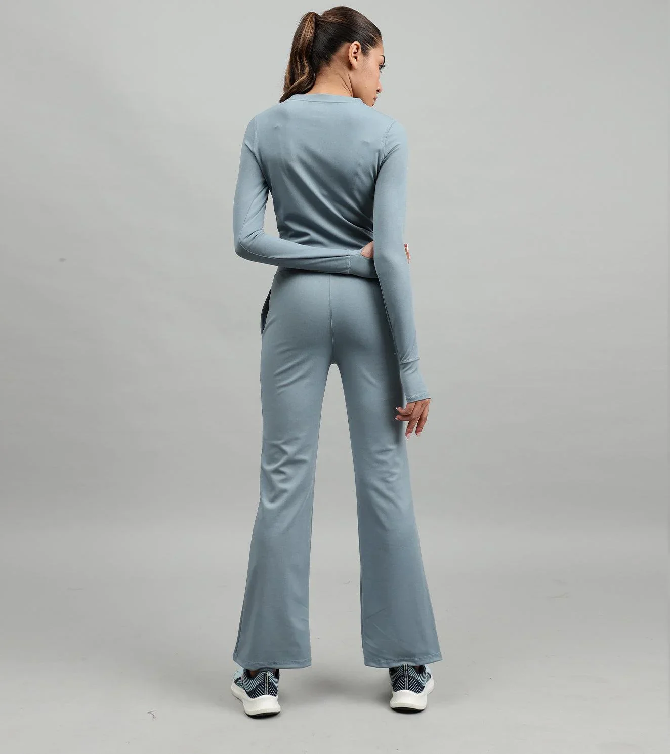 Women's Dynamic Duo Coord Set ( Turquoise blue  ) - Image 4