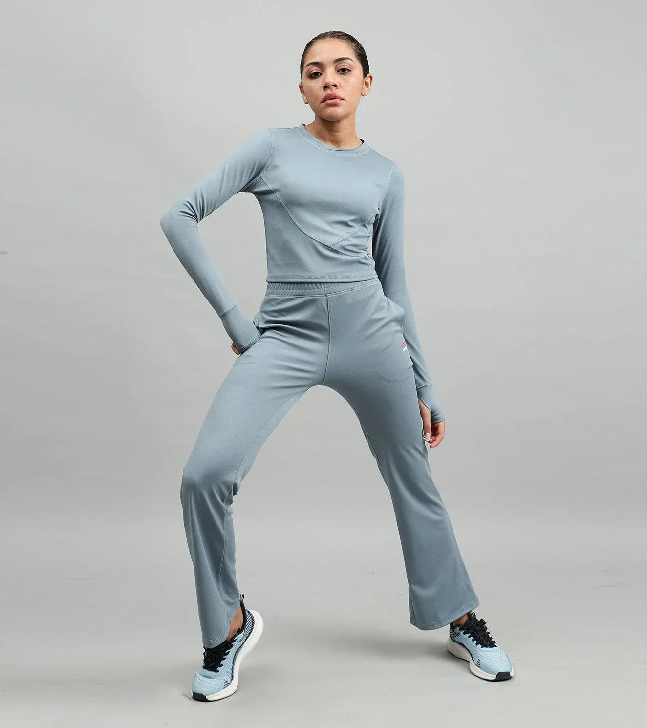 Women's Dynamic Duo Coord Set ( Turquoise blue  ) - Image 6