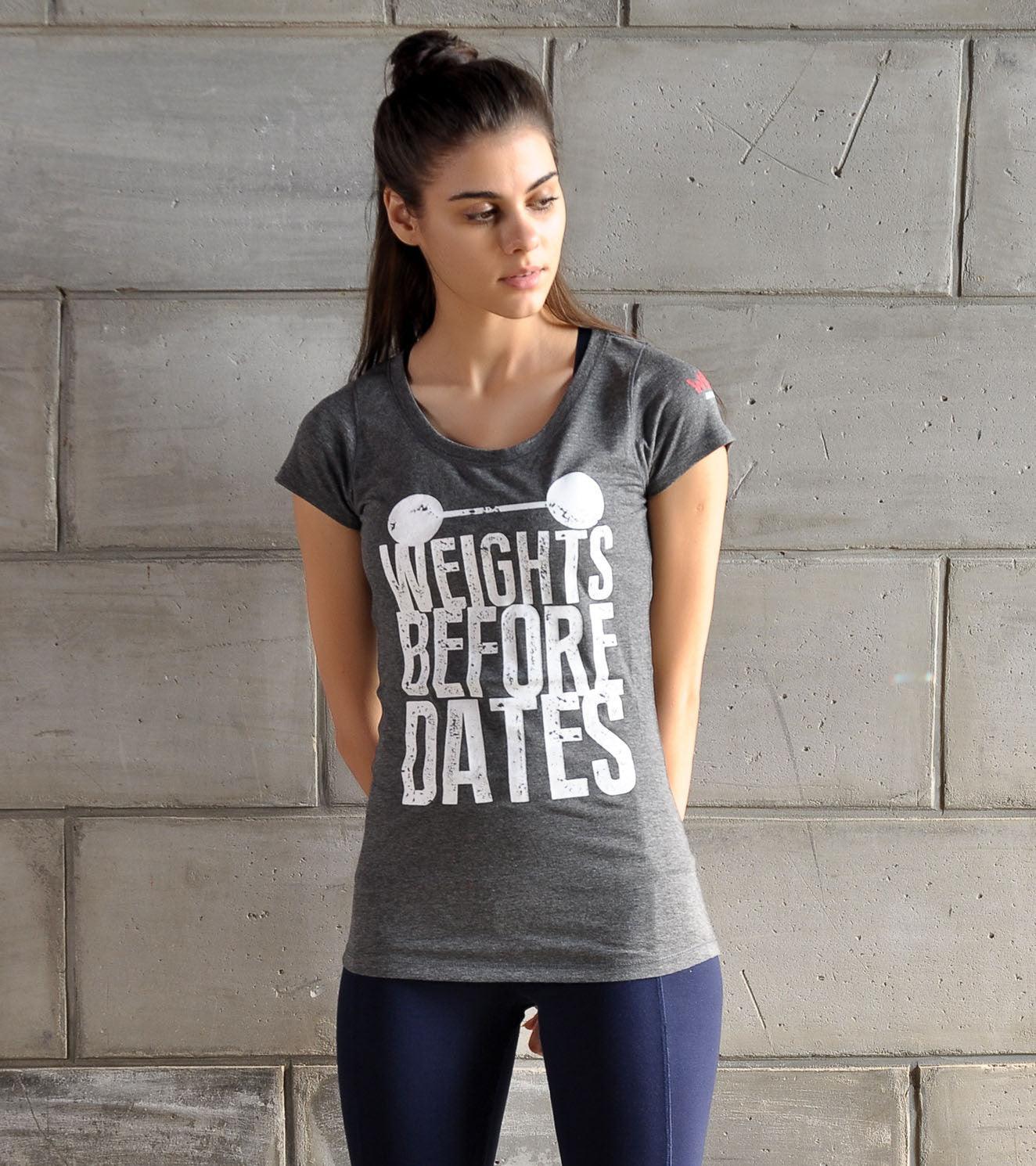 Women's "Weights before Dates" Graphic T-shirt - Image 11