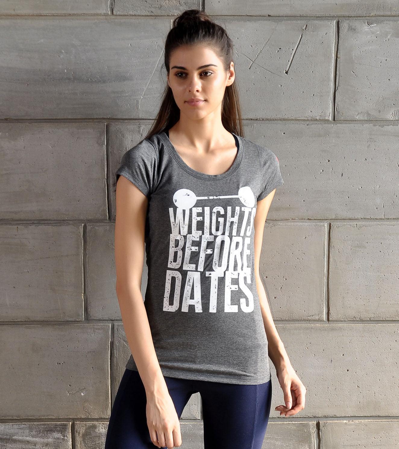 Women's "Weights before Dates" Graphic T-shirt - Image 12