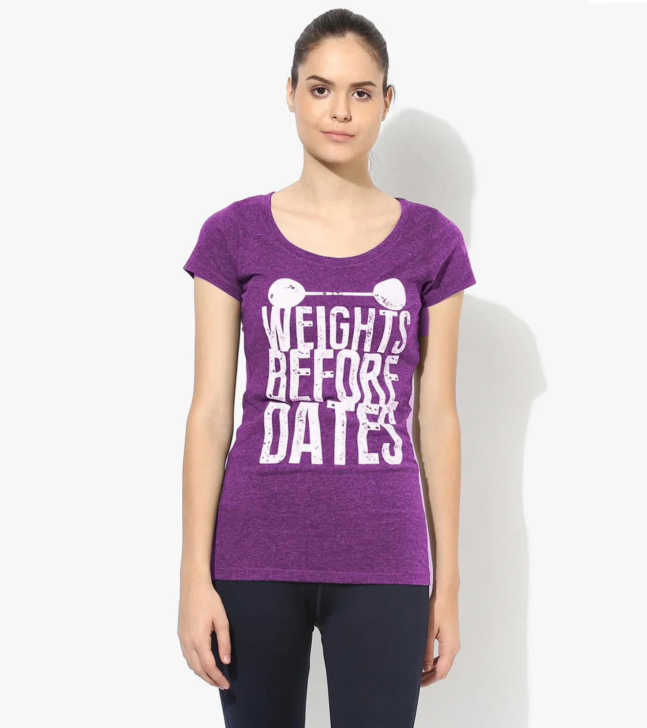 Women's "Weights before Dates" Graphic T-shirt - Image 15